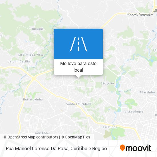 Rua Manoel Lorenso Da Rosa mapa