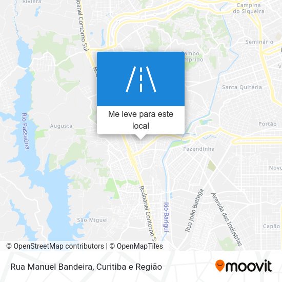 Rua Manuel Bandeira mapa