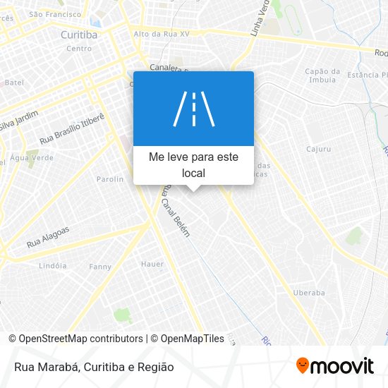 Rua Marabá mapa