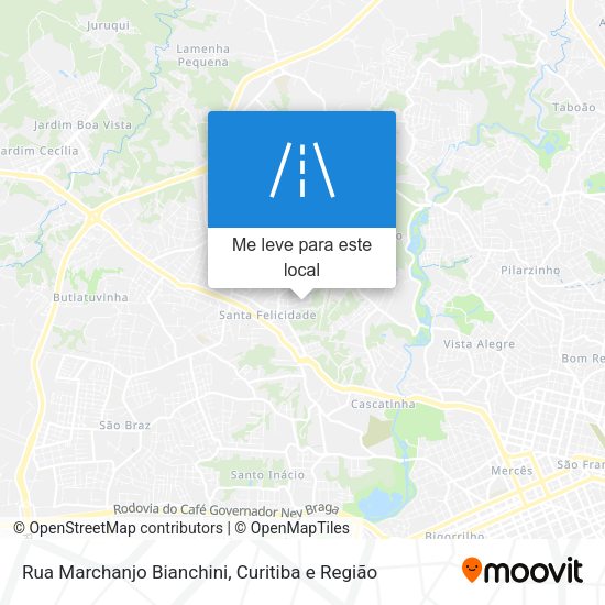 Rua Marchanjo Bianchini mapa