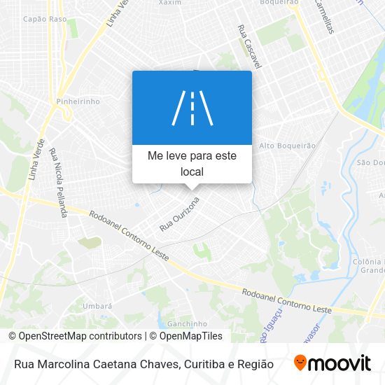 Rua Marcolina Caetana Chaves mapa