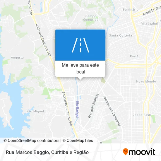 Rua Marcos Baggio mapa