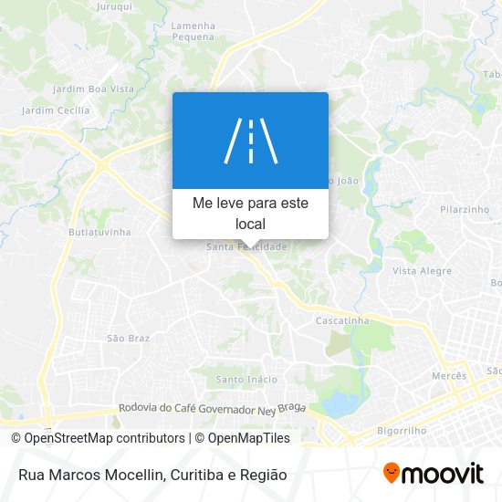 Rua Marcos Mocellin mapa