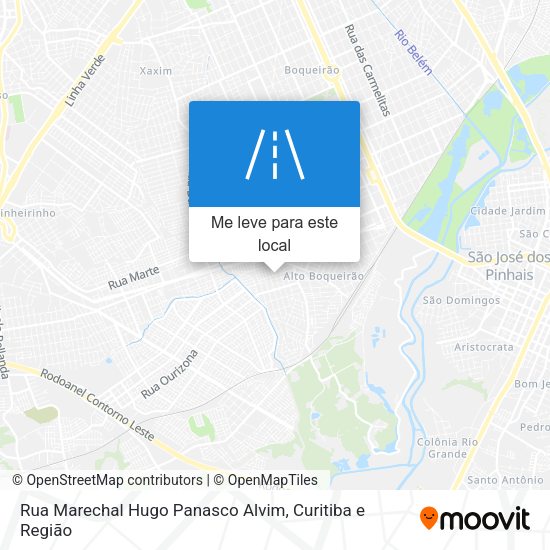 Rua Marechal Hugo Panasco Alvim mapa