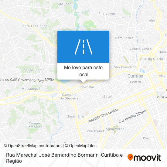 Rua Marechal José Bernardino Bormann mapa