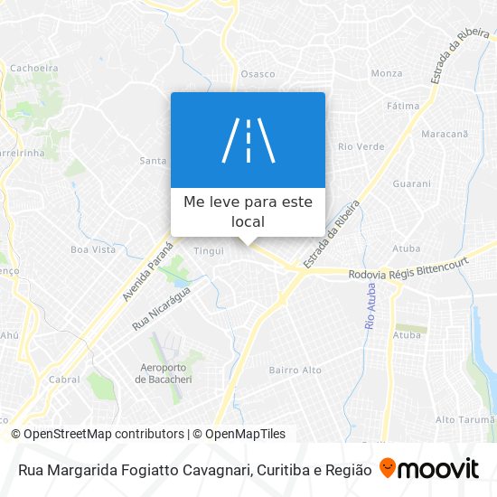 Rua Margarida Fogiatto Cavagnari mapa