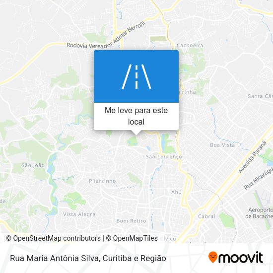 Rua Maria Antônia Silva mapa