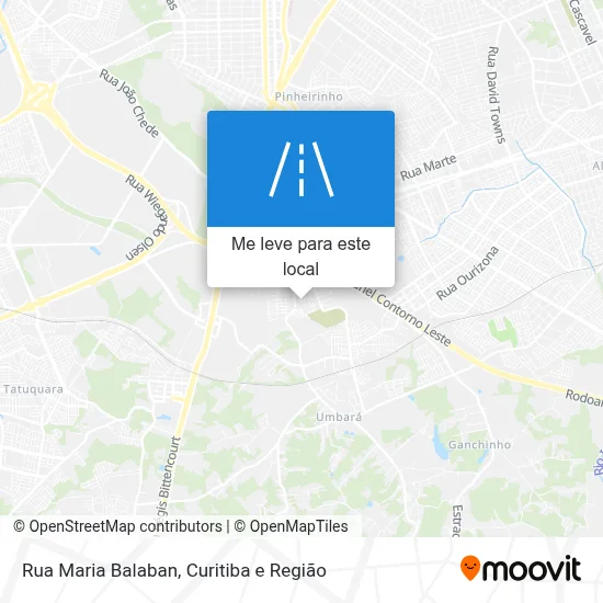 Rua Maria Balaban mapa