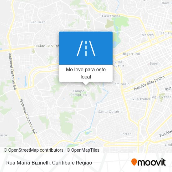 Rua Maria Bizinelli mapa