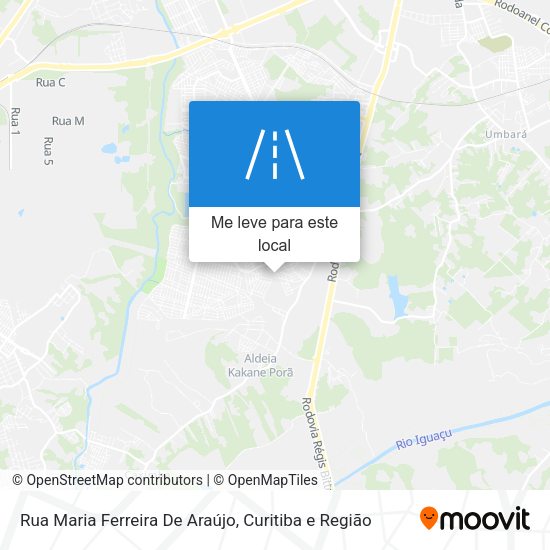 Rua Maria Ferreira De Araújo mapa