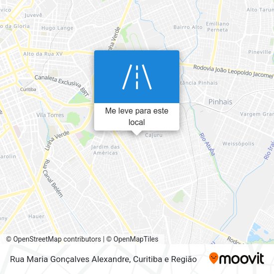 Rua Maria Gonçalves Alexandre mapa