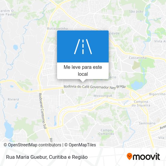 Rua Maria Guebur mapa