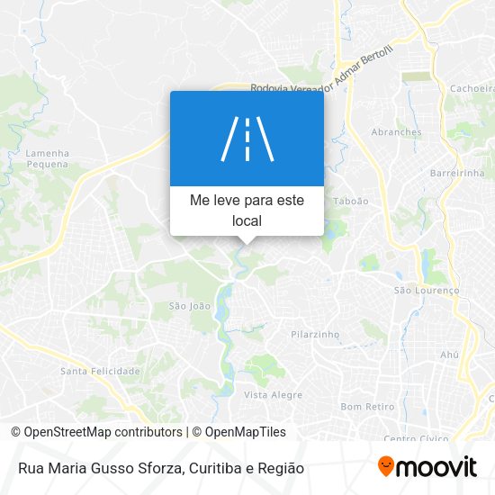 Rua Maria Gusso Sforza mapa