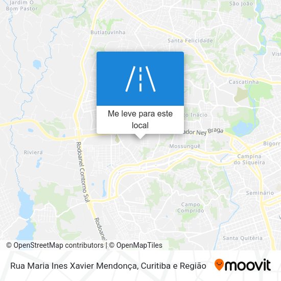 Rua Maria Ines Xavier Mendonça mapa
