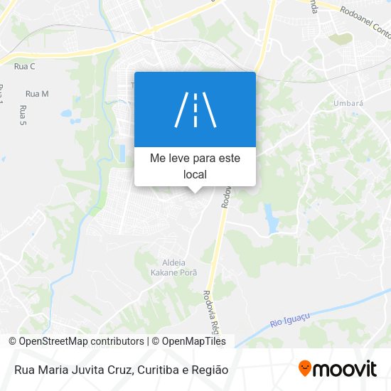 Rua Maria Juvita Cruz mapa