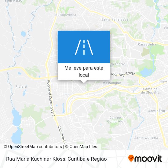 Rua Maria Kuchinar Kloss mapa