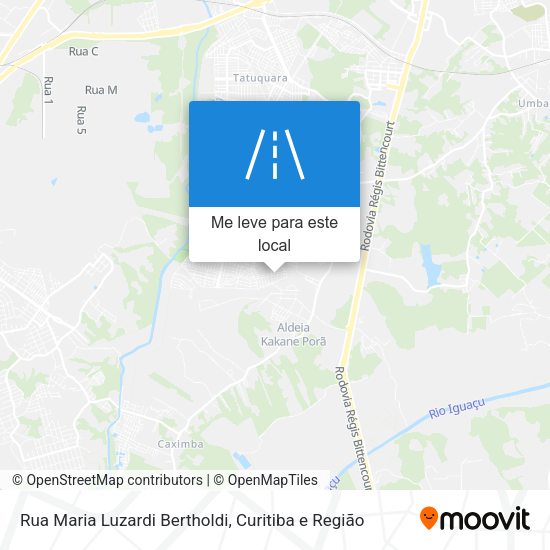 Rua Maria Luzardi Bertholdi mapa