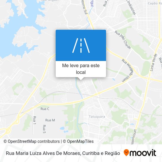 Rua Maria Luíza Alves De Moraes mapa