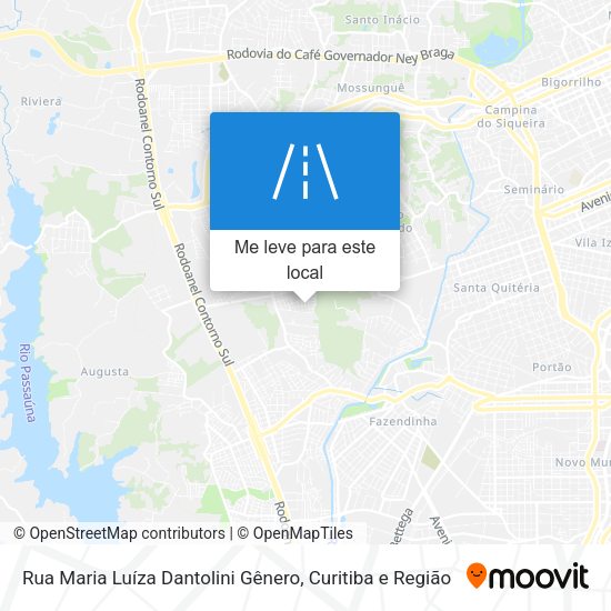 Rua Maria Luíza Dantolini Gênero mapa