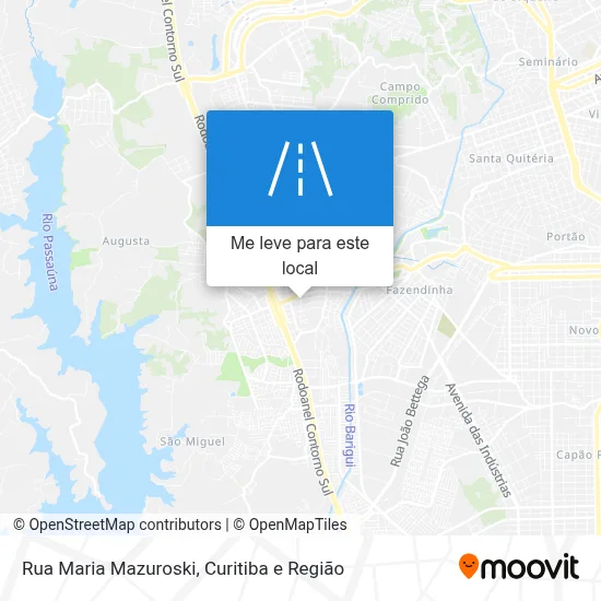 Rua Maria Mazuroski mapa