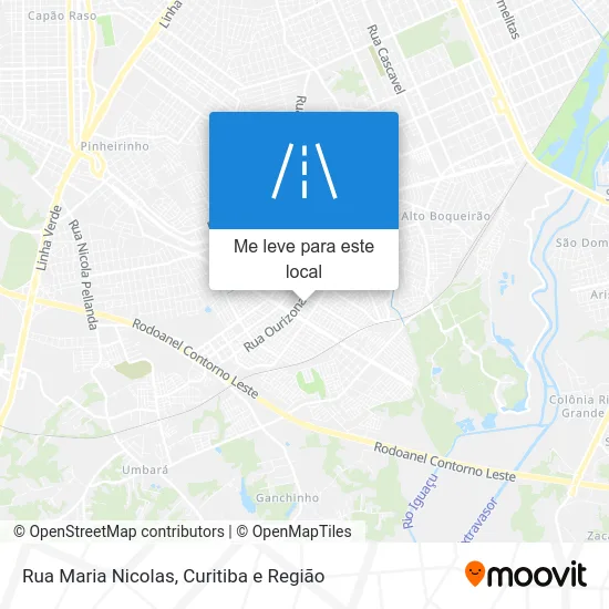 Rua Maria Nicolas mapa