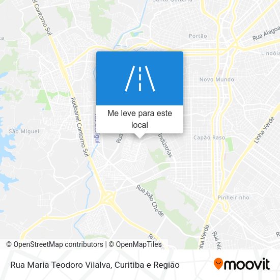 Rua Maria Teodoro Vilalva mapa
