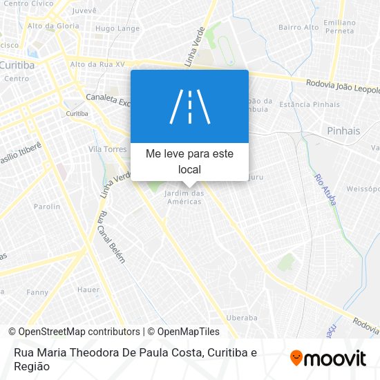 Rua Maria Theodora De Paula Costa mapa