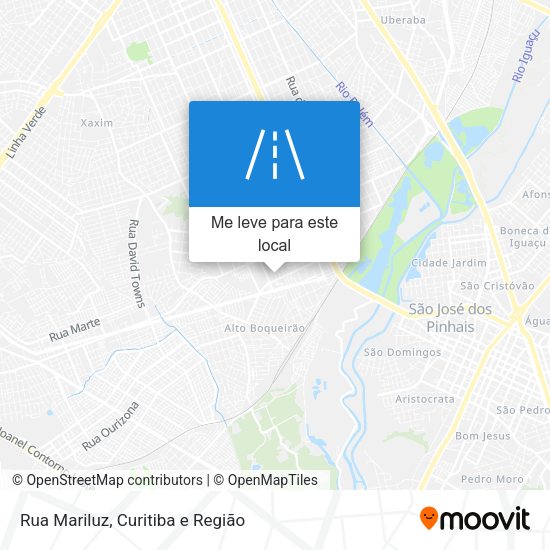 Rua Mariluz mapa