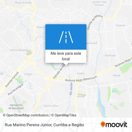 Rua Marino Pereira Júnior mapa
