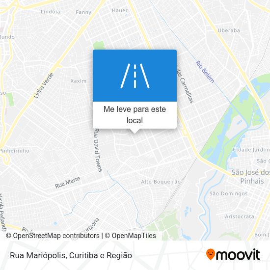 Rua Mariópolis mapa