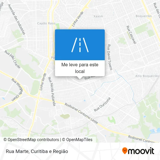 Rua Marte mapa