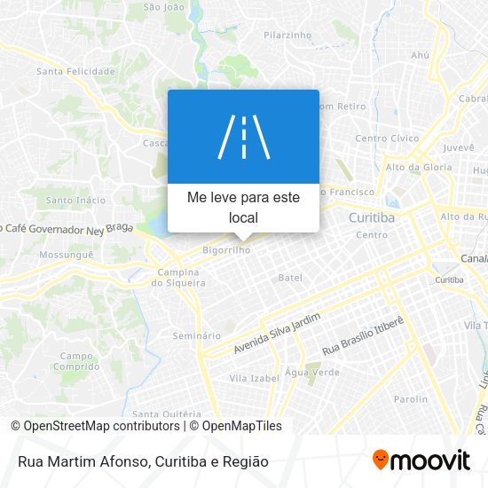 Rua Martim Afonso mapa