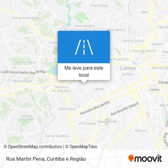 Rua Martin Pena mapa