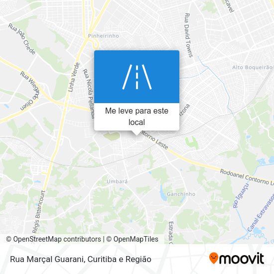 Rua Marçal Guarani mapa