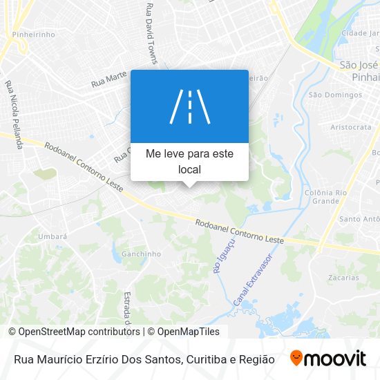 Rua Maurício Erzírio Dos Santos mapa