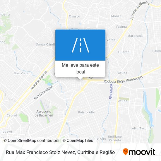 Rua Max Francisco Stolz Nevez mapa