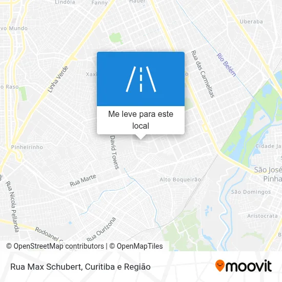 Rua Max Schubert mapa
