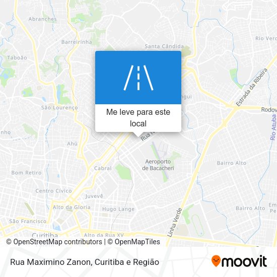 Rua Maximino Zanon mapa