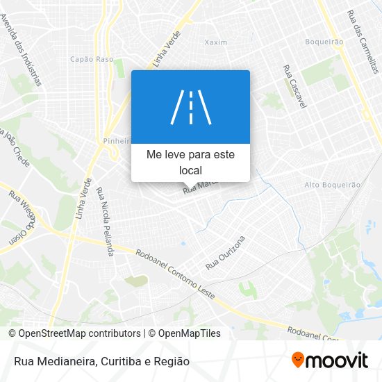 Rua Medianeira mapa