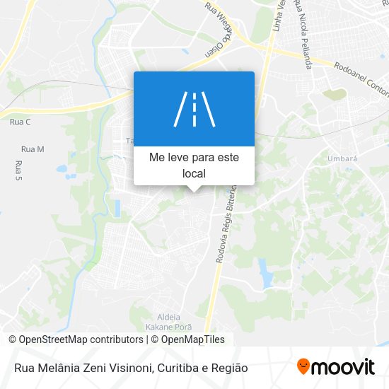 Rua Melânia Zeni Visinoni mapa