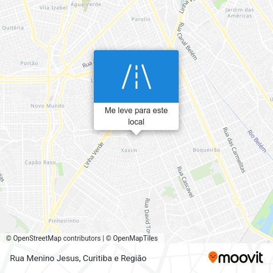 Rua Menino Jesus mapa