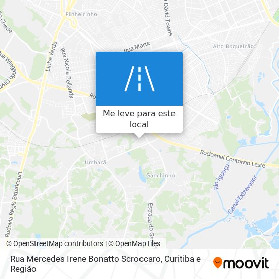 Rua Mercedes Irene Bonatto Scroccaro mapa