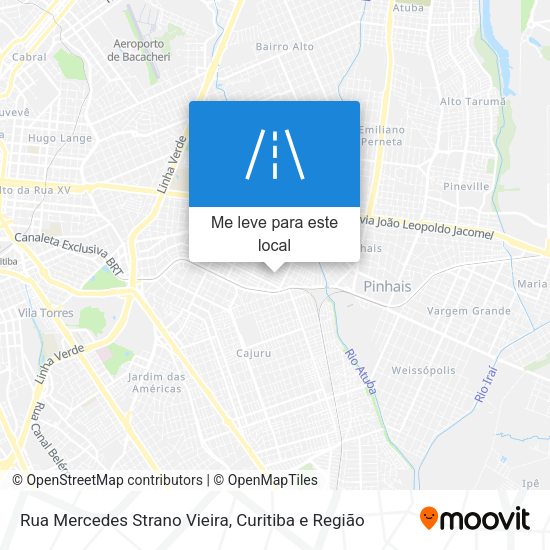 Rua Mercedes Strano Vieira mapa