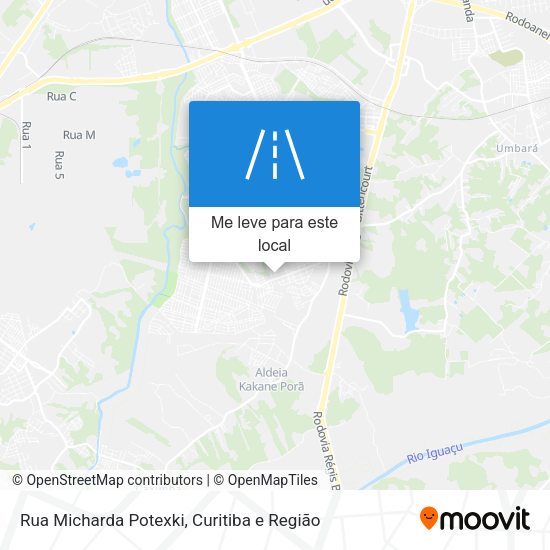 Rua Micharda Potexki mapa
