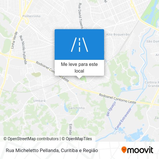 Rua Micheletto Pellanda mapa