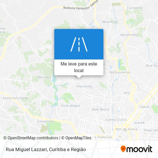 Rua Miguel Lazzari mapa
