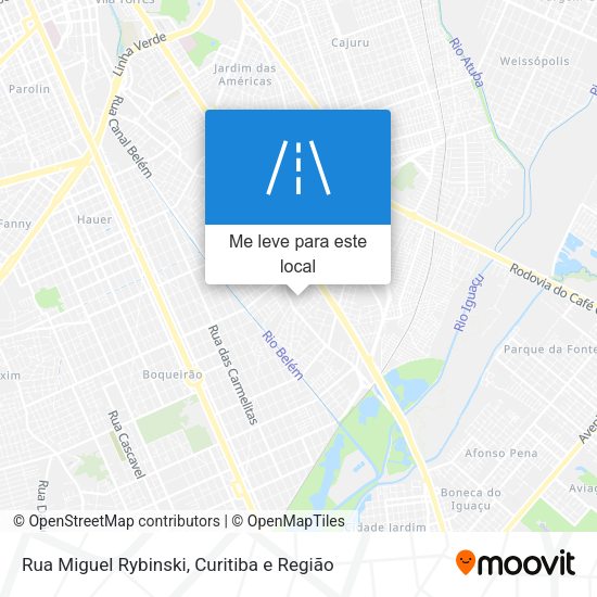 Rua Miguel Rybinski mapa