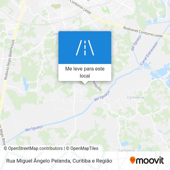 Rua Miguel Ângelo Pelanda mapa