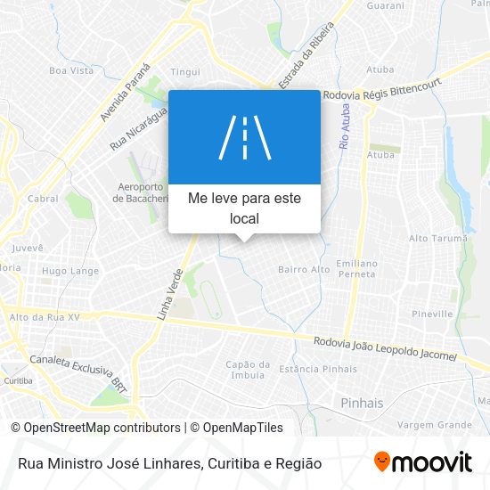 Rua Ministro José Linhares mapa