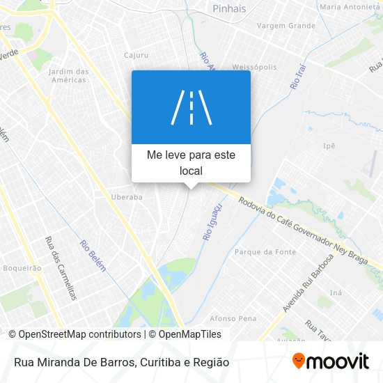 Rua Miranda De Barros mapa